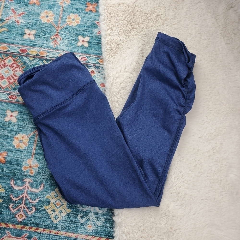 Gaiam Blue Scrunch Ankle Athletic Legging XS